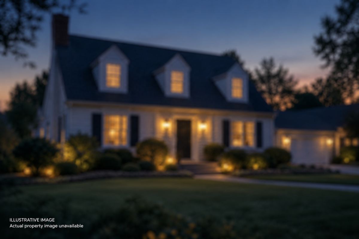 Illustrative image — a representative cape cod home. Not a photograph of this property.