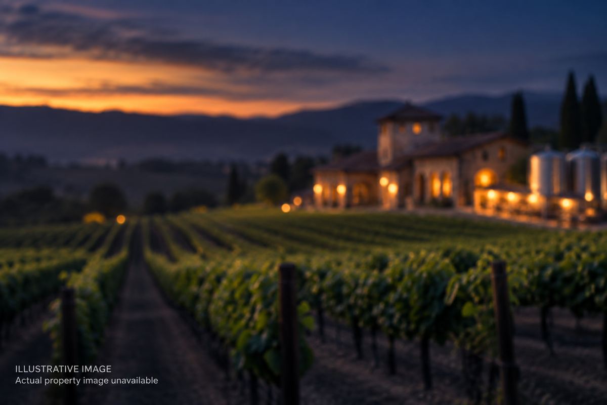 Illustrative image — a representative vineyard. Not a photograph of this property.